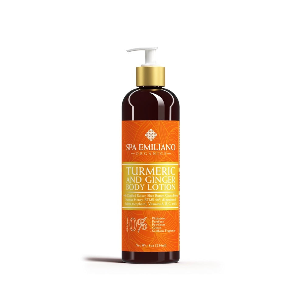 Turmeric and Ginger Complexion Brightening Body Lotion. 8oz.(236ml)