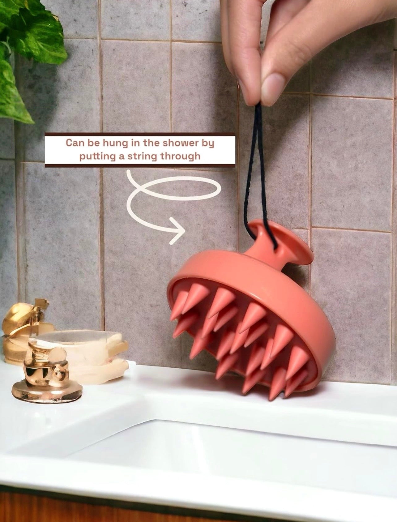 Hair Scalp Massager+Shampoo Brush with Soft Silicone Bristles