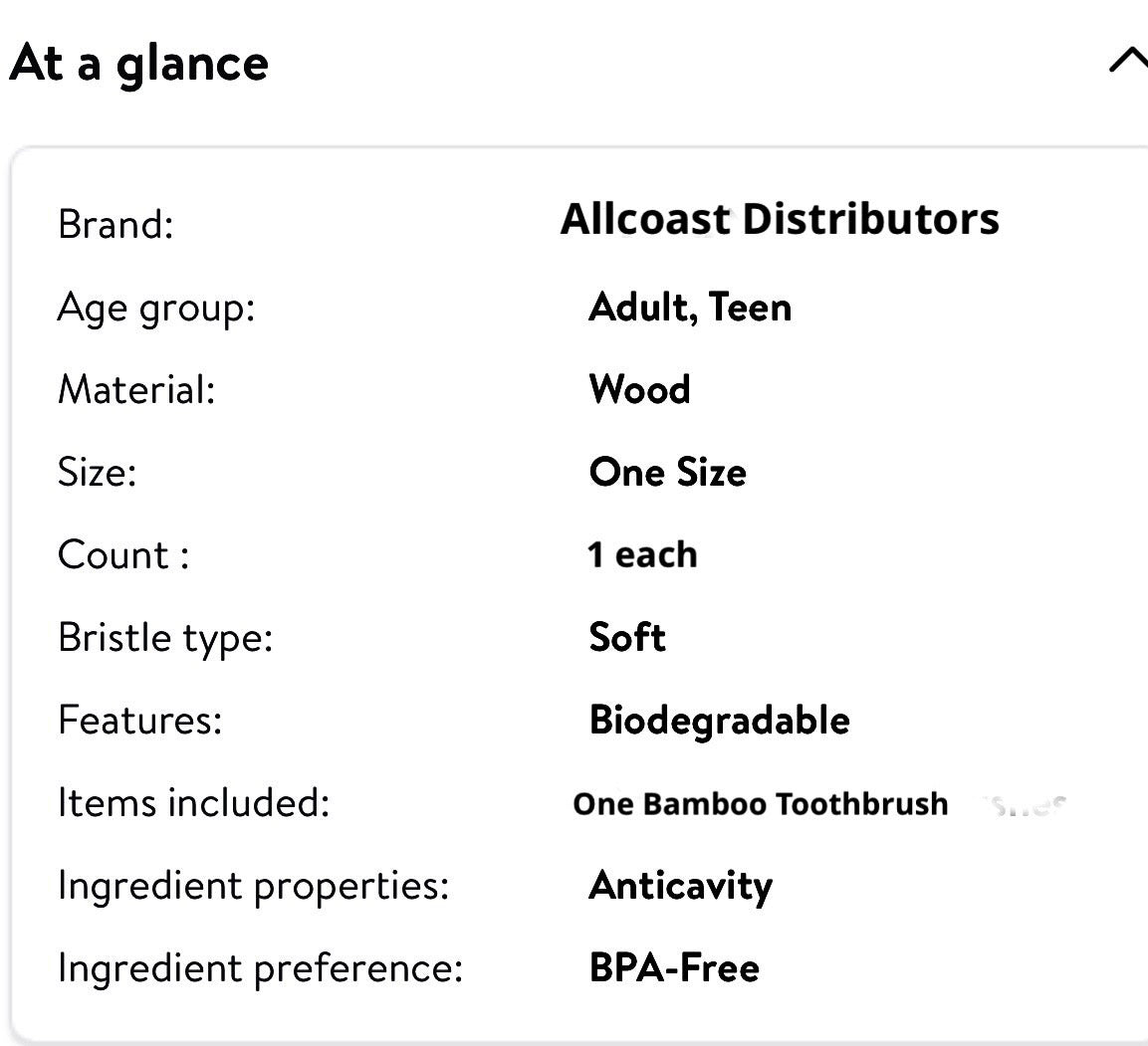 Eco-Friendly Bio-Degradable Bamboo Toothbrush-Medium Bristles