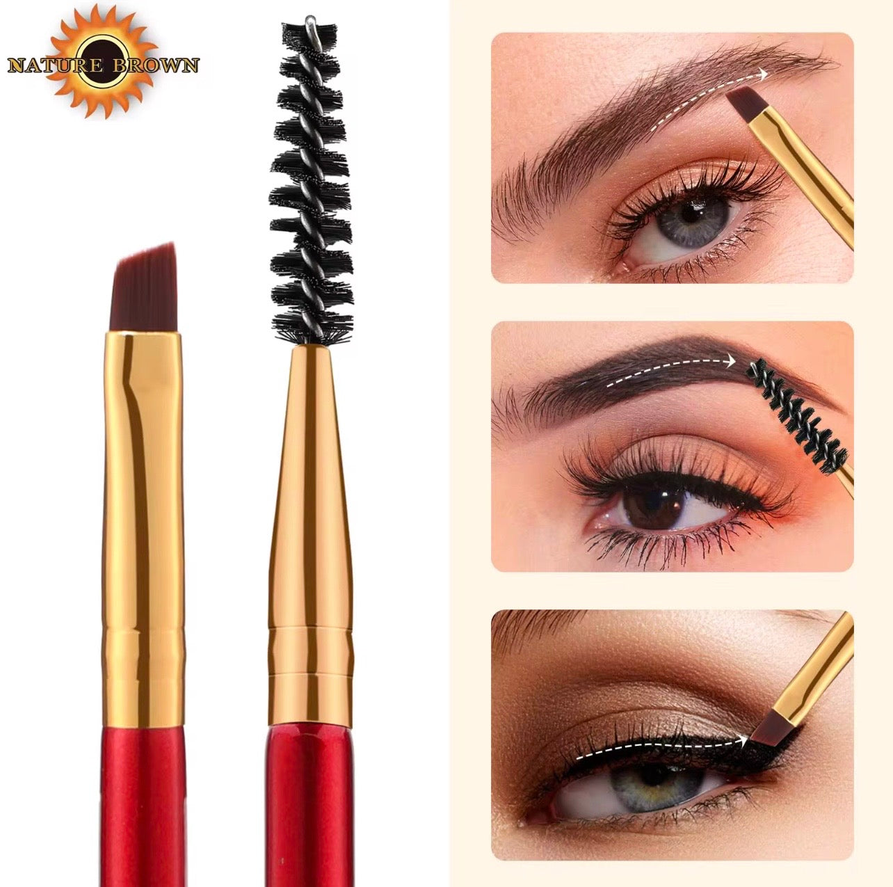 7-piece RANCAI cosmetic eyeshadow brush set.