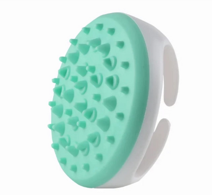Silicone Anti-cellulite Massage Brush. Green in Color