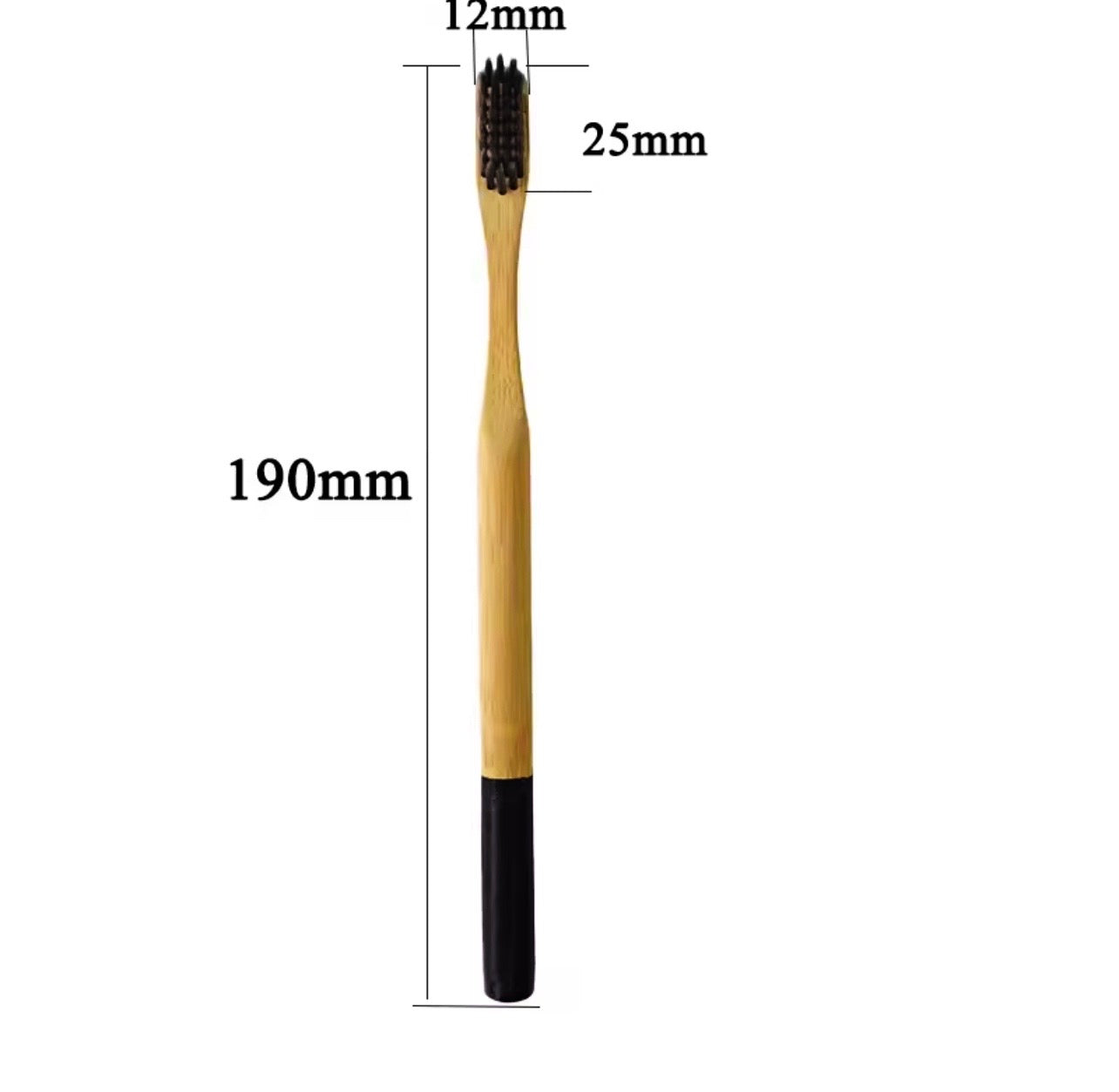 Logo Eco-Friendly Adult Bamboo Toothbrush. Green in Color