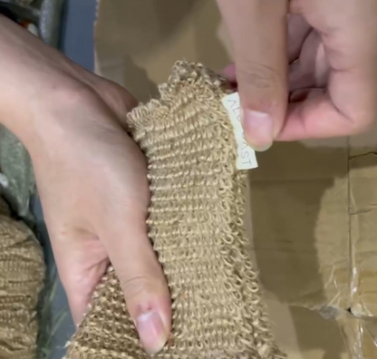 100% Jute Hemp Soap Pouch for Gentle Exfoliation