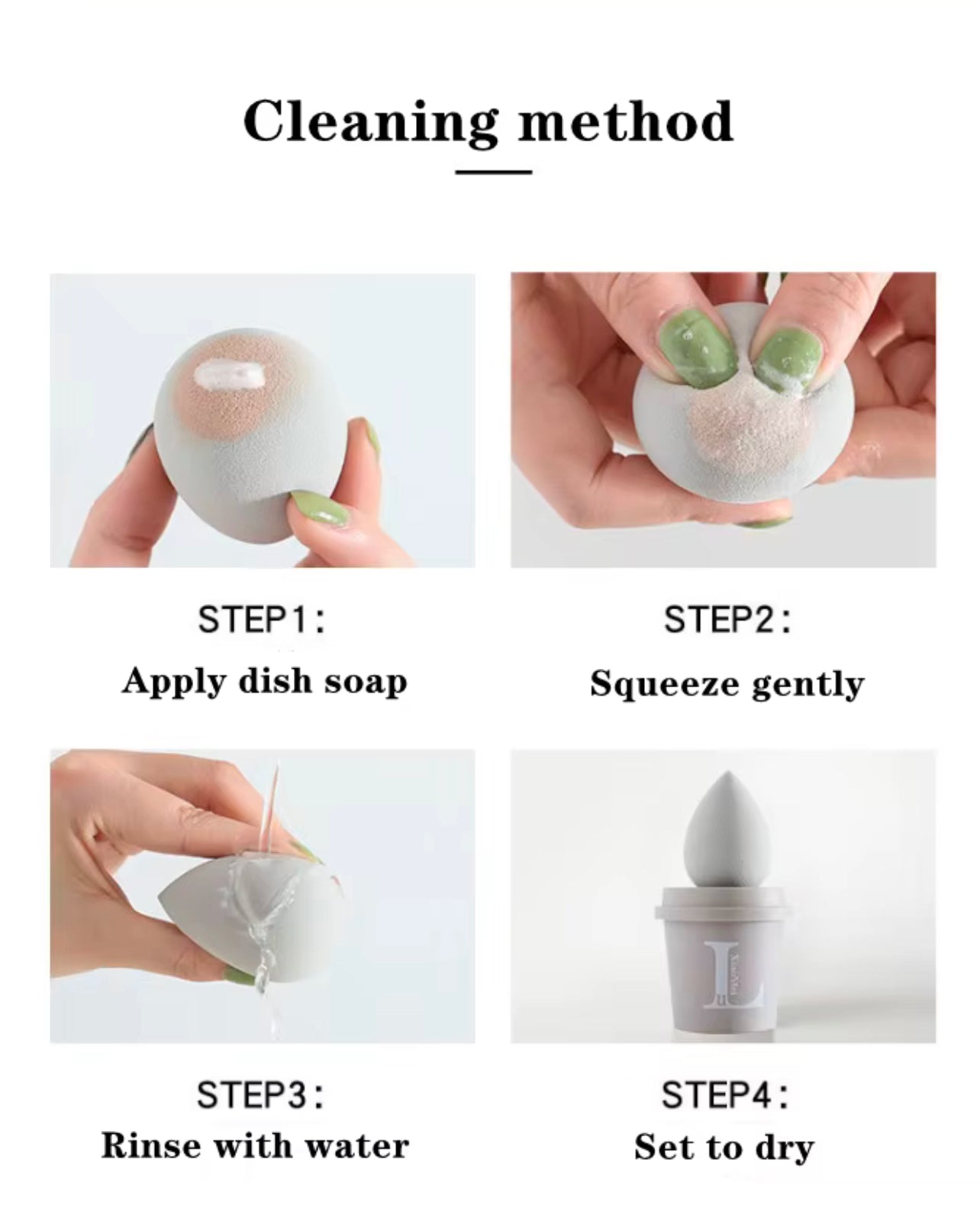 Beauty Makeup Sponge Egg Set
