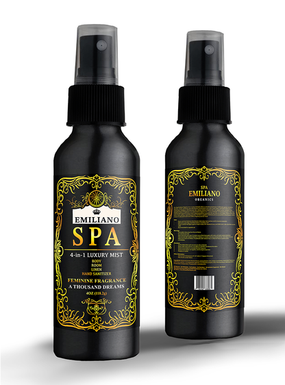 4-in-1 Luxury Body Mist, Room, Linen, Hand Sanitizer 4Fl.Oz.(118ml)