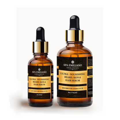 Luxurious Ultra-Nourishing Serum  for Beards, Hair, and Skin. Two Sizes.