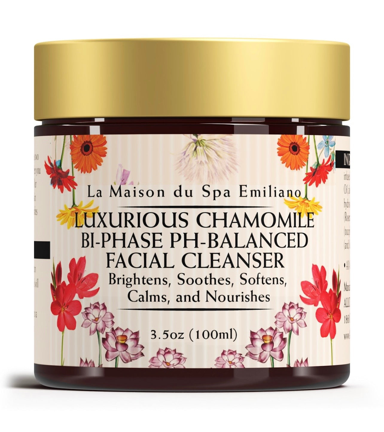 Luxurious Chamomile Bi-Phase PH-Balanced Facial Cleanser 3.5oz(100ml)