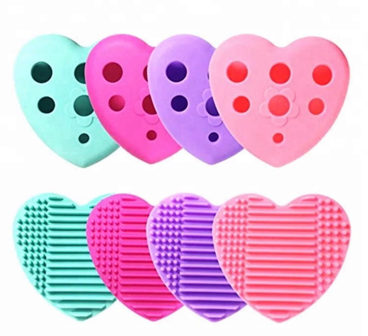1pc Silicone Makeup Brush Cleansing Pad. Green in Color.