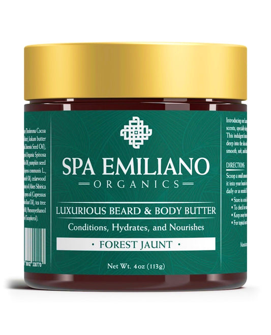Luxurious Beard and Body Butter. Conditions+Hydrates+Nourishes. Forest Jaunt Scented. 4oz.(113g).