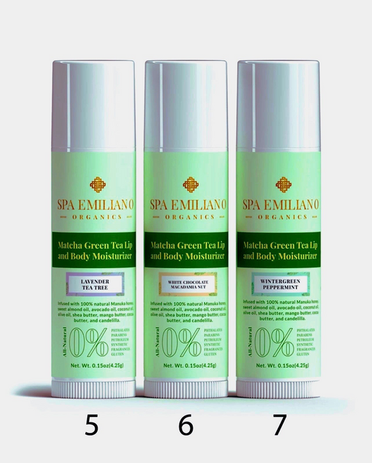 Matcha Green Tea Lip and Body Moisturizer 0.15oz (4.25g) Each Tube