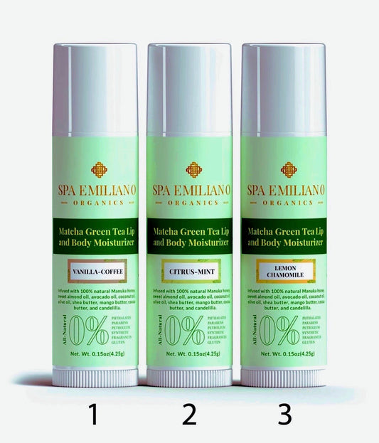 Matcha Green Tea Lip and Body Moisturizer 0.15oz (4.25g) Each Tube