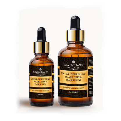 Luxurious Ultra-Nourishing Serum  for Beards, Hair, and Skin. Two Sizes.