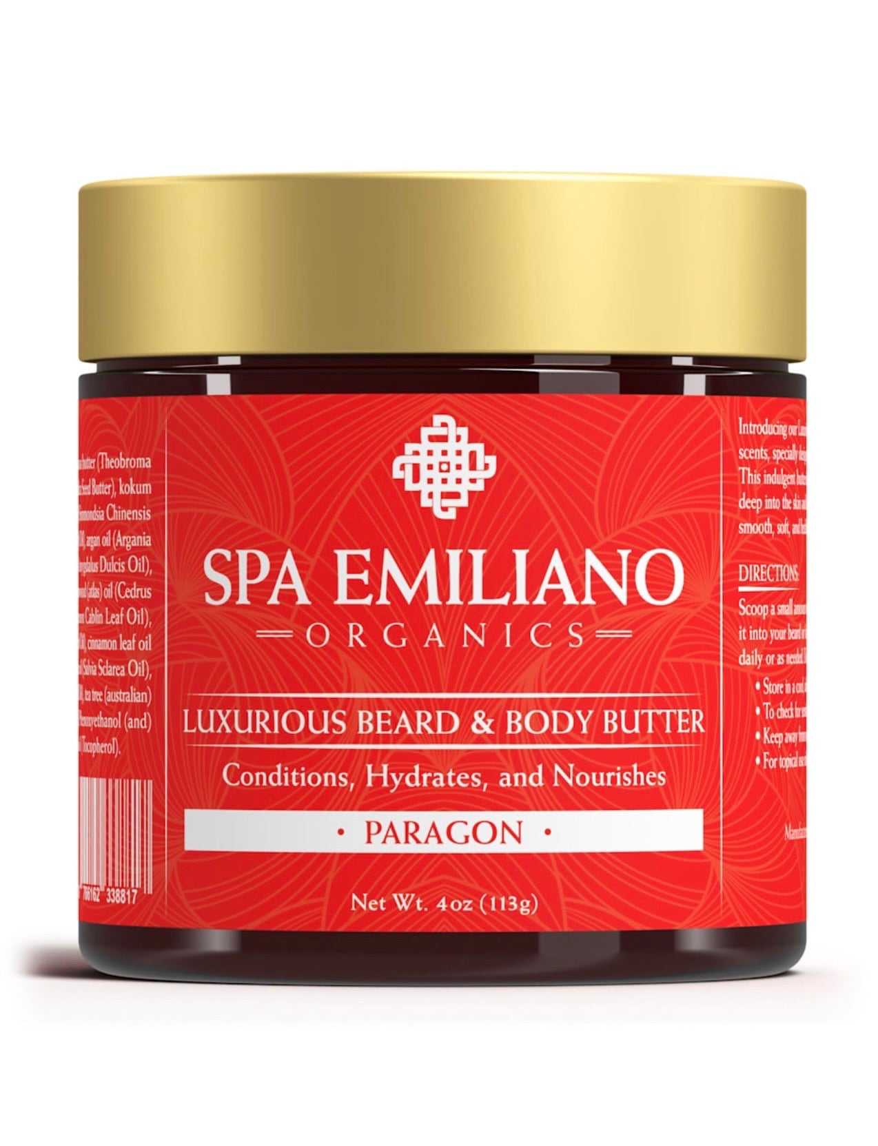 Luxurious Beard and Body Butter. Conditions+Hydrates+Nourishes. Paragon Scented. 4oz.(113g).