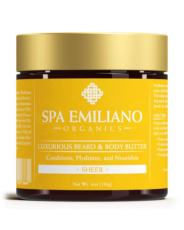 Luxurious Beard and Body Butter. Conditions+Hydrates+Nourishes. Sheer Fragrance Scented. 4oz.(113g).
