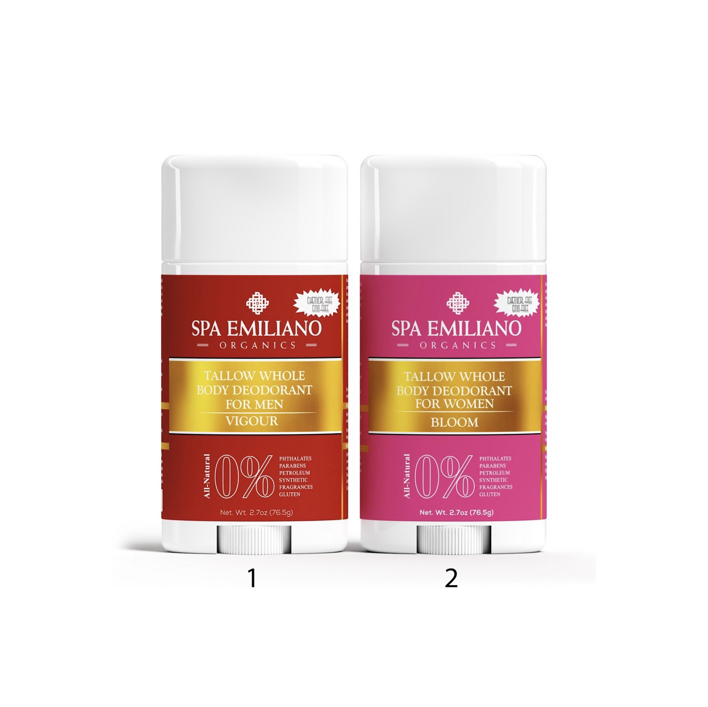 Tallow Whole Body Deodorant for Men and Women. 2.7oz.(76.5g)