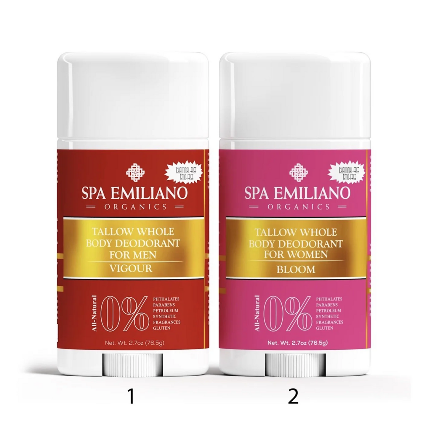 Tallow Whole Body Deodorant for Men and Women. 2.7oz.(76.5g)