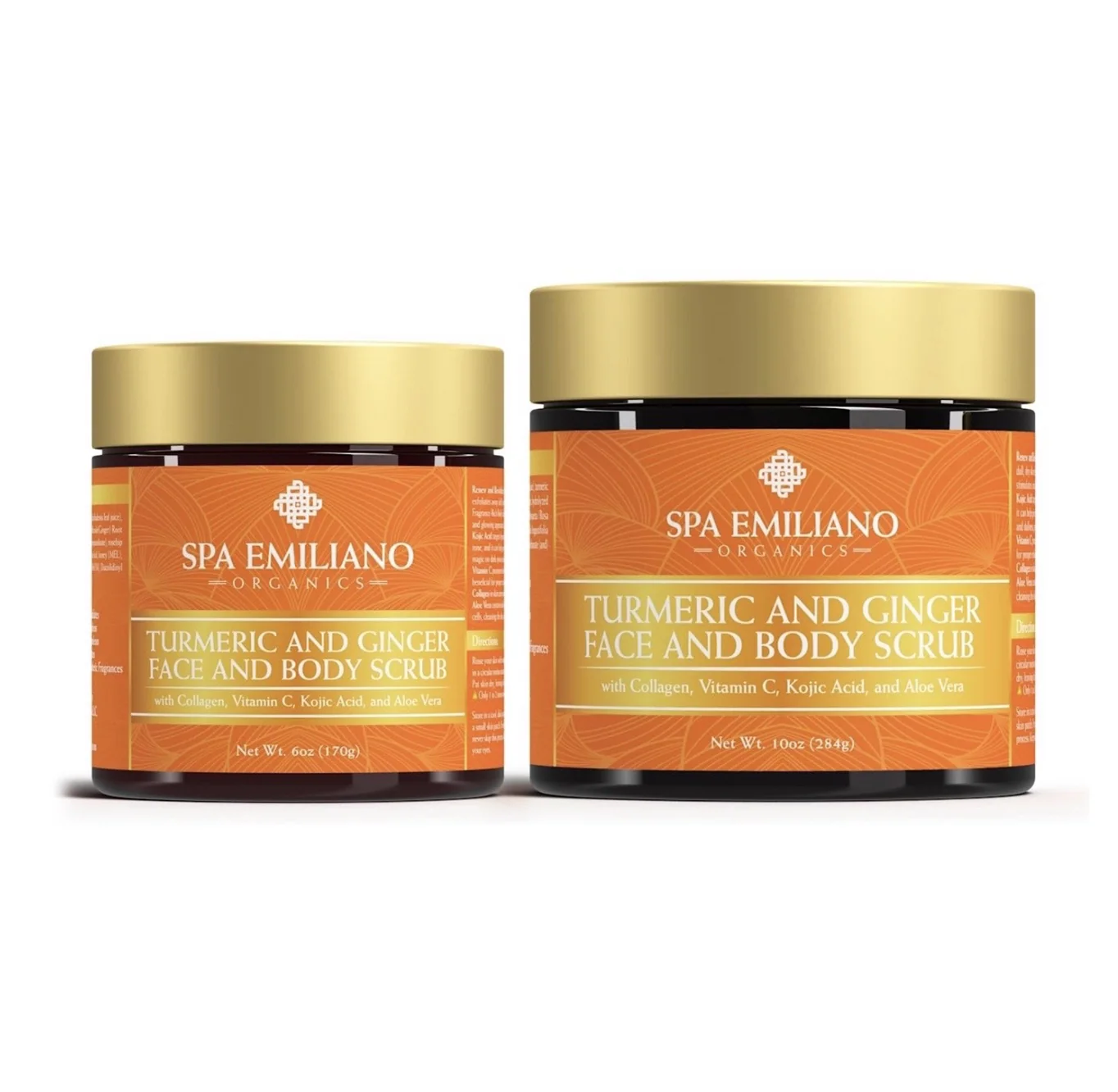 Turmeric and Ginger Face and Body Scrub. Two Sizes.